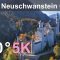 Neuschwanstein Castle, Germany. Aerial 360 video in 5K